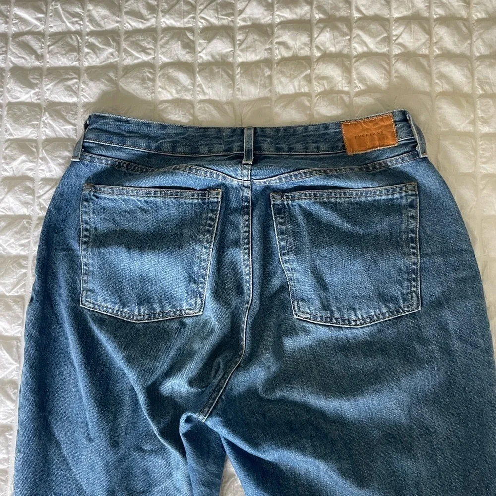Everlane 90’s Curvy Cheeky Blue Straight Leg Women's Jeans - Picture 10 of 13